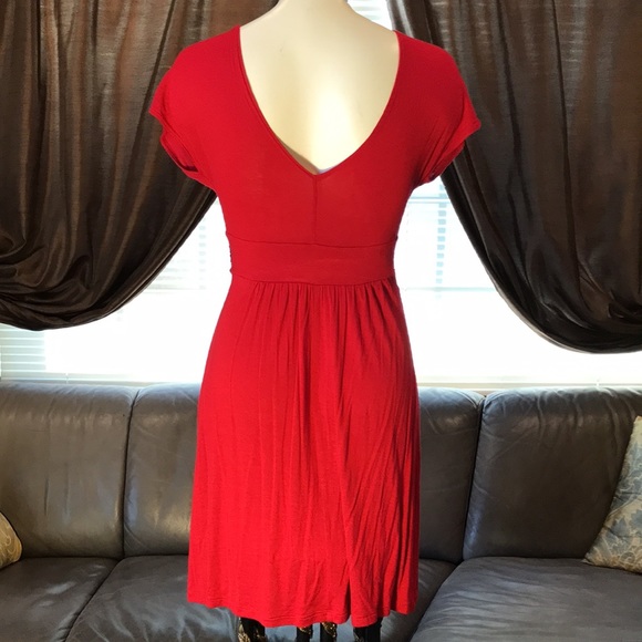 Red dress with attached belt in GREAT condition! - Picture 3 of 4